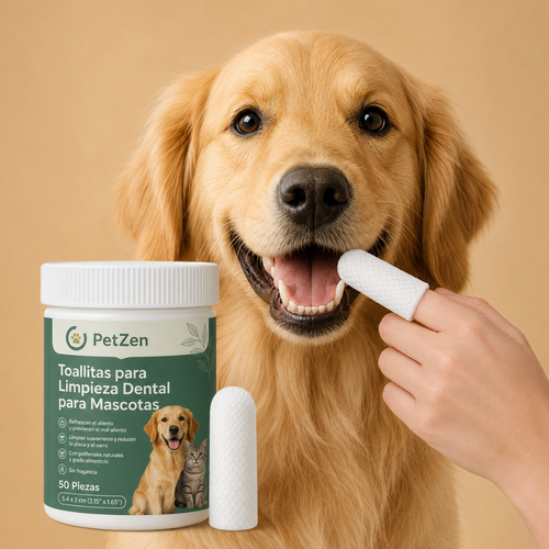 Toallitas Dentales Naturales para Mascotas