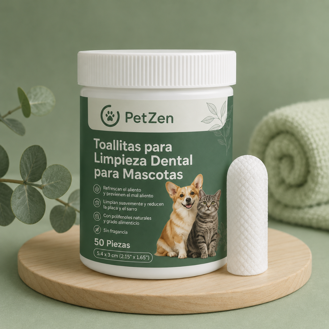 Toallitas Dentales Naturales para Mascotas