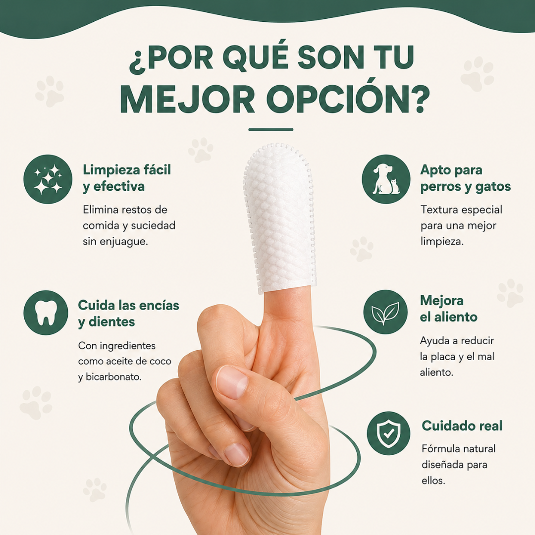 Toallitas Dentales Naturales para Mascotas