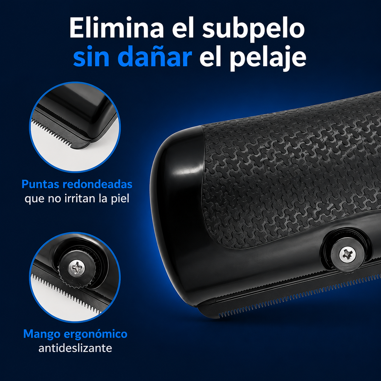 Cepillo Pro™ Elimina el Pelo Muerto en Segundos